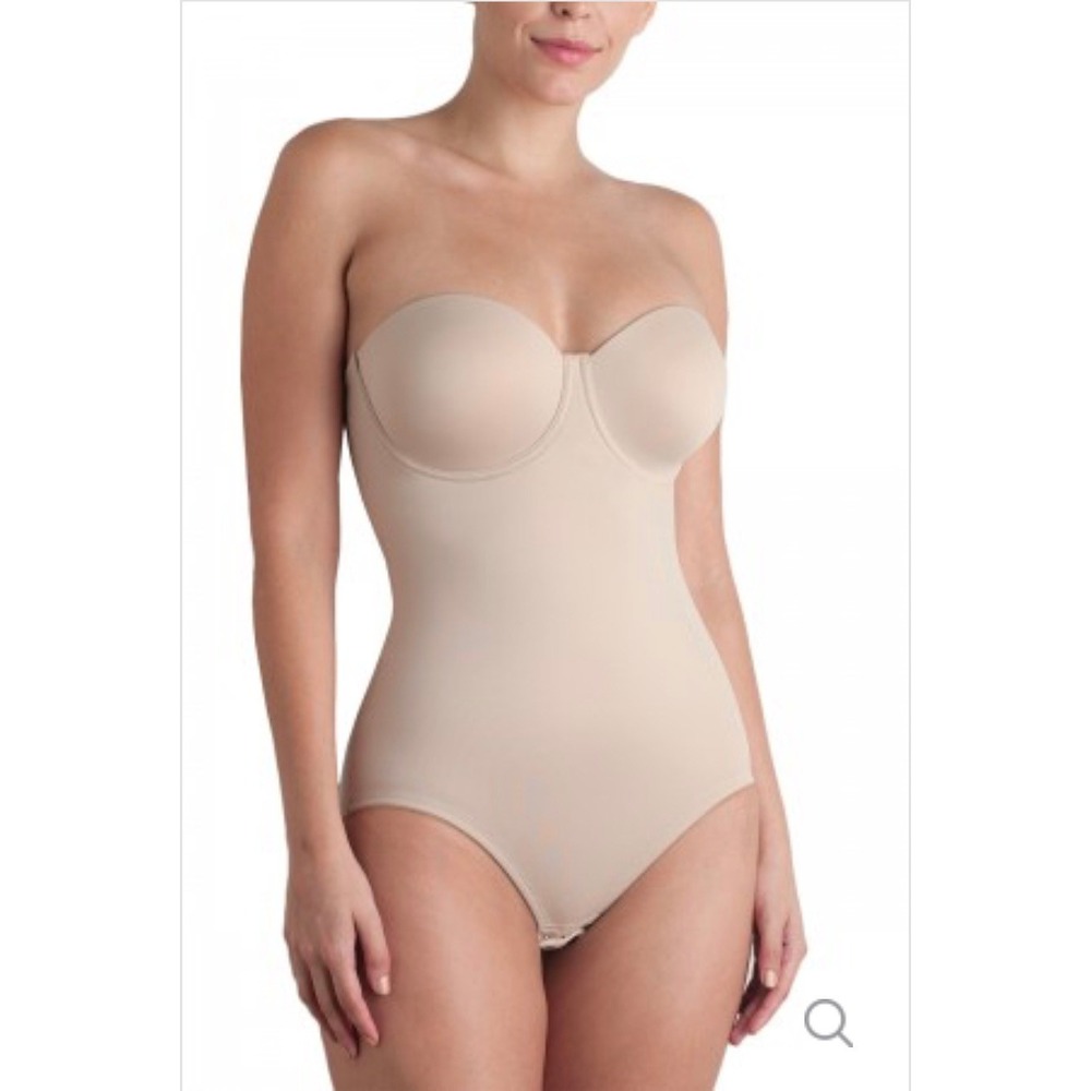 TC Fine Intimates 4090 Shape Away Strapless Body Briefer Nude 38C